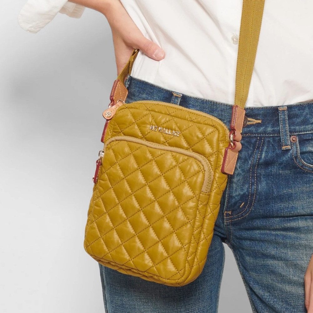 MZ Wallace Metro Crossbody Bag Ocher color